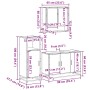 Juego de muebles de baño 3 pzas madera contrachapada negro by , Bathroom furniture - Ref: Foro24-3300980, Price: 241,98 €, Di...