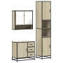 Set de muebles de baño 3 pzas madera contrachapada roble Sonoma von , Badezimmermöbel - Ref: Foro24-3301106, Preis: 304,69 €,...