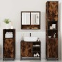 Set de muebles baño 4 pzas madera contrachapada roble ahumado by , Bathroom furniture - Ref: Foro24-3301237, Price: 362,98 €,...