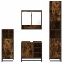 Set de muebles baño 4 pzas madera contrachapada roble ahumado by , Bathroom furniture - Ref: Foro24-3301237, Price: 362,98 €,...