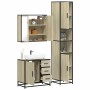Set de muebles de baño 3 pzas madera contrachapada roble Sonoma von , Badezimmermöbel - Ref: Foro24-3301076, Preis: 309,05 €,...