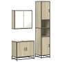 Set de muebles de baño 3 pzas madera contrachapada roble Sonoma von , Badezimmermöbel - Ref: Foro24-3301076, Preis: 309,05 €,...