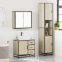 Set de muebles de baño 3 pzas madera contrachapada roble Sonoma von , Badezimmermöbel - Ref: Foro24-3301076, Preis: 309,05 €,...