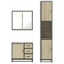 Set de muebles de baño 3 pzas madera contrachapada roble Sonoma von , Badezimmermöbel - Ref: Foro24-3301076, Preis: 309,05 €,...