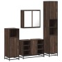 Set de muebles baño 4 pzas madera contrachapada roble marrón von , Badezimmermöbel - Ref: Foro24-3301214, Preis: 386,21 €, Ra...