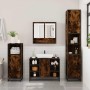 Set de muebles baño 4 pzas madera contrachapada roble ahumado by , Bathroom furniture - Ref: Foro24-3301242, Price: 410,60 €,...