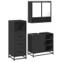 Juego de muebles de baño 3 pzas madera contrachapada negro von , Badezimmermöbel - Ref: Foro24-3301055, Preis: 244,04 €, Raba...