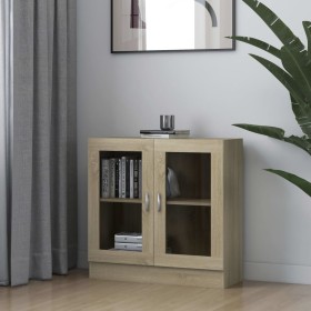 Oak-colored plywood book cabinet 82.5x30.5x80 cm by vidaXL, Bookcases and shelves - Ref: Foro24-802744, Price: 72,53 €, Disco...