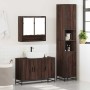 Set de muebles baño 3 pzas madera contrachapada roble marrón by , Bathroom furniture - Ref: Foro24-3301104, Price: 284,07 €, ...