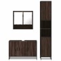 Set de muebles baño 3 pzas madera contrachapada roble marrón by , Bathroom furniture - Ref: Foro24-3301104, Price: 284,07 €, ...