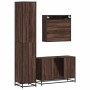 Set de muebles baño 3 pzas madera contrachapada roble marrón by , Bathroom furniture - Ref: Foro24-3301104, Price: 284,07 €, ...
