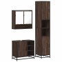 Set de muebles baño 3 pzas madera contrachapada roble marrón by , Bathroom furniture - Ref: Foro24-3301119, Price: 275,59 €, ...