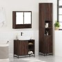 Set de muebles baño 3 pzas madera contrachapada roble marrón by , Bathroom furniture - Ref: Foro24-3301119, Price: 275,59 €, ...