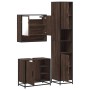 Set de muebles baño 3 pzas madera contrachapada roble marrón by , Bathroom furniture - Ref: Foro24-3301119, Price: 275,59 €, ...