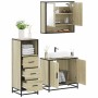 Set de muebles de baño 3 pzas madera contrachapada roble Sonoma von , Badezimmermöbel - Ref: Foro24-3301036, Preis: 212,98 €,...