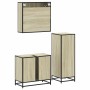 Set de muebles de baño 3 pzas madera contrachapada roble Sonoma von , Badezimmermöbel - Ref: Foro24-3301036, Preis: 212,98 €,...