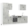 Mueble cocina Kalmar gris hormigón 7 pzas madera contrachapada von , Küchenschränke - Ref: Foro24-3314765, Preis: 577,21 €, R...
