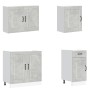 Mueble cocina Kalmar gris hormigón 7 pzas madera contrachapada von , Küchenschränke - Ref: Foro24-3314765, Preis: 577,21 €, R...