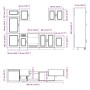 Mueble cocina Kalmar gris hormigón 7 pzas madera contrachapada von , Küchenschränke - Ref: Foro24-3314765, Preis: 577,21 €, R...