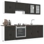 Mueble de cocina Kalmar negra 8 piezas madera contrachapada von , Küchenschränke - Ref: Foro24-3314842, Preis: 622,82 €, Raba...