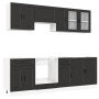 Mueble de cocina Kalmar negra 8 piezas madera contrachapada von , Küchenschränke - Ref: Foro24-3314842, Preis: 622,82 €, Raba...