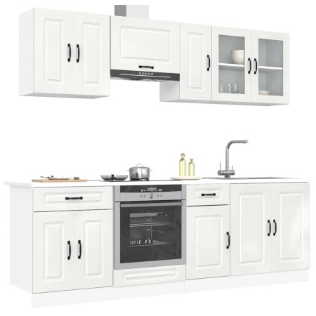 Mueble cocina Kalmar blanco de alto brillo 8 pzas von , Küchenschränke - Ref: Foro24-3314823, Preis: 616,47 €, Rabatt: %