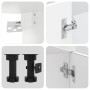 Mueble cocina Kalmar blanco de alto brillo 8 pzas von , Küchenschränke - Ref: Foro24-3314823, Preis: 616,47 €, Rabatt: %