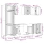 Mueble de cocina Kalmar negra 8 piezas madera contrachapada von , Küchenschränke - Ref: Foro24-3314802, Preis: 631,08 €, Raba...