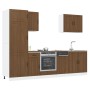 Mueble cocina Kalmar roble marrón 7 pzas madera contrachapada von , Küchenschränke - Ref: Foro24-3314778, Preis: 582,55 €, Ra...
