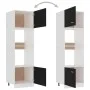 Mikrowellenschrank aus schwarzem Sperrholz, 60 x 57 x 207 cm von vidaXL, Küchenschränke - Ref: Foro24-802547, Preis: 201,38 €...