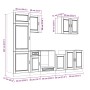 Mueble cocina Kalmar roble sonoma 7 pzas madera contrachapada von , Küchenschränke - Ref: Foro24-3314784, Preis: 576,23 €, Ra...