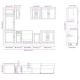 Mueble cocina Kalmar roble ahumado 8 pzas madera contrachapada von , Küchenschränke - Ref: Foro24-3314816, Preis: 647,70 €, R...