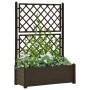 Pflanzgefäß mit Gitter PP Mokka 100x43x142 cm von vidaXL, Töpfe und Pflanzgefäße - Ref: Foro24-313984, Preis: 141,59 €, Rabat...