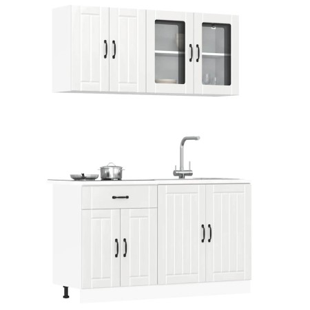 Mueble cocina Kalmar blanco de alto brillo 4 pzas von , Küchenschränke - Ref: Foro24-3314863, Preis: 332,64 €, Rabatt: %