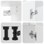 Mueble cocina Kalmar blanco de alto brillo 4 pzas von , Küchenschränke - Ref: Foro24-3314863, Preis: 332,64 €, Rabatt: %