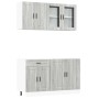 Mueble cocina Kalmar sonoma gris 4 pzas madera contrachapada de , Armarios de cocina - Ref: Foro24-3314877, Precio: 322,82 €,...