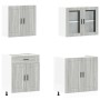 Mueble cocina Kalmar sonoma gris 4 pzas madera contrachapada de , Armarios de cocina - Ref: Foro24-3314877, Precio: 322,82 €,...