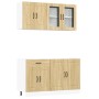 Mueble cocina Kalmar roble sonoma 4 pzas madera contrachapada de , Armarios de cocina - Ref: Foro24-3314854, Precio: 302,06 €...
