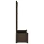 Planter with trellis PP mocha 100x43x142 cm by vidaXL, Pots and planters - Ref: Foro24-313984, Price: 134,59 €, Discount: %