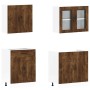 Mueble cocina Kalmar roble ahumado 4 pzas madera contrachapada de , Armarios de cocina - Ref: Foro24-3314856, Precio: 319,55 ...