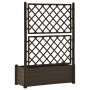Pflanzgefäß mit Gitter PP Mokka 100x43x142 cm von vidaXL, Töpfe und Pflanzgefäße - Ref: Foro24-313984, Preis: 141,59 €, Rabat...