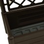Planter with trellis PP mocha 100x43x142 cm by vidaXL, Pots and planters - Ref: Foro24-313984, Price: 130,46 €, Discount: %