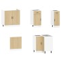 Mueble cocina Porto roble sonoma 11 pzas madera contrachapada von , Küchenschränke - Ref: Foro24-3314964, Preis: 703,82 €, Ra...