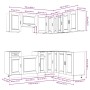 Mueble cocina Porto roble sonoma 11 pzas madera contrachapada von , Küchenschränke - Ref: Foro24-3314964, Preis: 703,82 €, Ra...