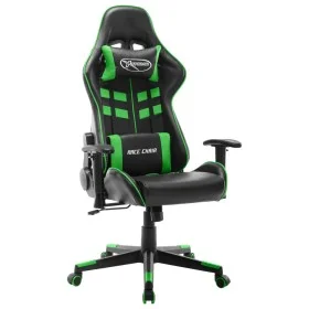 Gaming-Stuhl aus schwarzem und grünem Kunstleder von vidaXL, Gaming-Stühle - Ref: Foro24-20505, Preis: 152,71 €, Rabatt: %