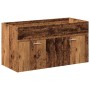 Juego de muebles de baño 4 piezas madera ingeniería envejecida von , Badezimmermöbel - Ref: Foro24-3328601, Preis: 306,34 €, ...