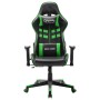 Gaming-Stuhl aus schwarzem und grünem Kunstleder von vidaXL, Gaming-Stühle - Ref: Foro24-20505, Preis: 156,92 €, Rabatt: %