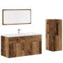Juego de muebles de baño 3 piezas madera ingeniería envejecida von , Badezimmermöbel - Ref: Foro24-3328593, Preis: 127,04 €, ...