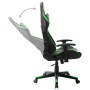 Black and green synthetic leather gaming chair by vidaXL, Gaming chairs - Ref: Foro24-20505, Price: 156,92 €, Discount: %