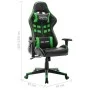 Gaming-Stuhl aus schwarzem und grünem Kunstleder von vidaXL, Gaming-Stühle - Ref: Foro24-20505, Preis: 154,78 €, Rabatt: %